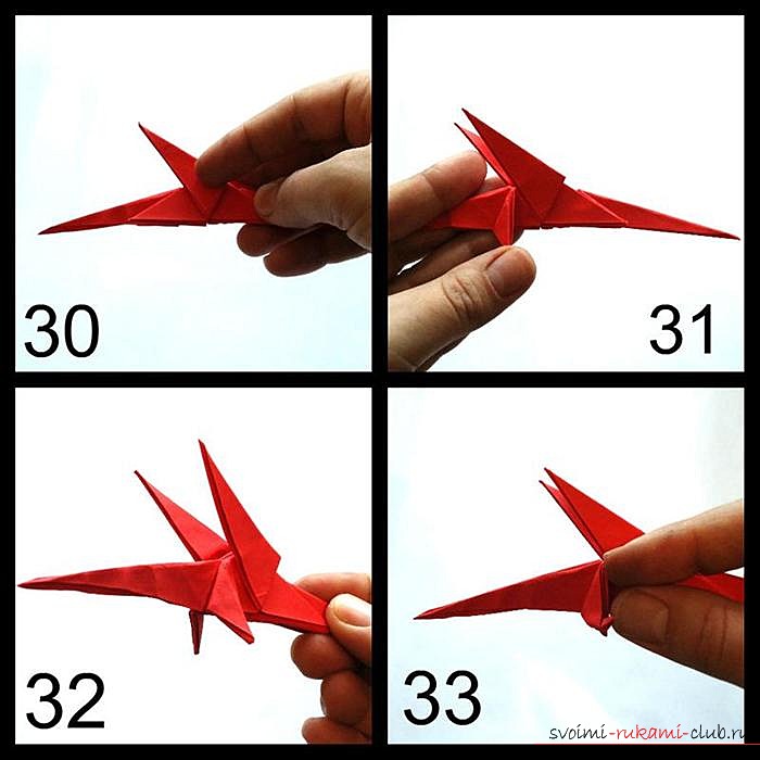 Оригами дракон, схема. Фото №7
